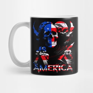 EEUU Skull Flag (United States) Mug